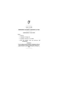 ———————— Number 32 of 2006 ———————— BRITISH-IRISH AGREEMENT (AMENDMENT) ACT 2006 ———————— ARRANGEMENT OF SECTIONS