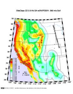 SiteClass CD 2.0-Hz SA w/2%PE50Yr. 360 m/s Soil  50˚ 48˚ GM P r Soi