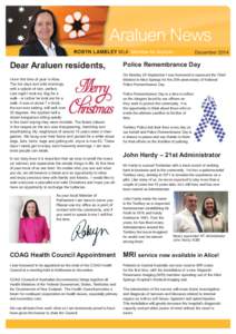 Araluen Newsletter_DECEMBER2014 FINAL.indd