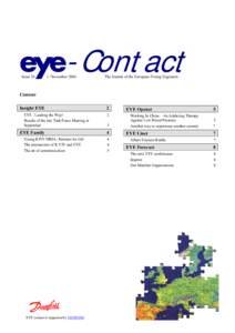 eye-Contact IssueNovemberThe Journal of the European Young Engineers