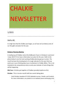 Microsoft Word - Chalkie Newsletter 1-15.docx