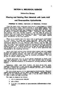 Clearing and Staining Plant Materials with Lactic Acid and Pararosaniline Hydrochloride