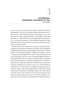 1 Introduction: multilateral verification in flux Trevor Findlay ○