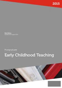 2015 Postgraduate—Early Childhood Education