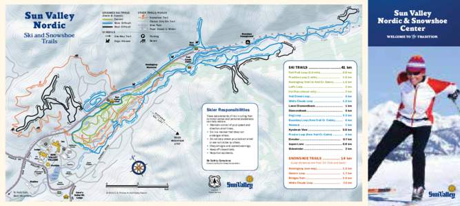 Sun Valley Nordic Snowshoe Trail Classic Only Ski Trail Bike Path