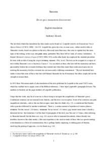 Shenoute De eis qui e monasterio discesserunt English translation Anthony Alcock The text from which this translation has been made can be found in J. Leipoldt Sinuthii Archimandritae Vita et Opera Omnia 3 (CSCO, 1908) :