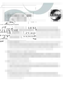 lexiles in classroom/fact sheet