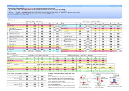 J-PARC shuttle bus timetable  Working day only (No services on Saturday, Sunday and National holiday) Effective from： 