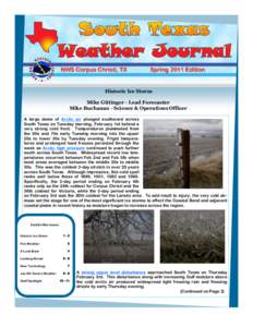 NWS Corpus Christi, TX  Spring 2011 Edition Historic Ice Storm Mike Gittinger - Lead Forecaster