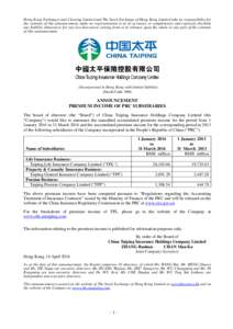 Microsoft Word - ctih to HKEx re publish of premium income from 2014 03_Eng…