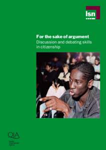 For the sake of argument: Discussion and debating skills