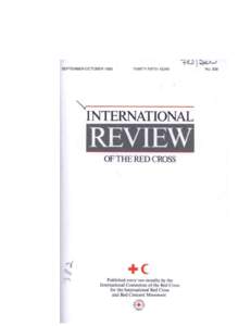 International Review of the Red Cross, September-October 1995, Thirty-fifth year - No. 308