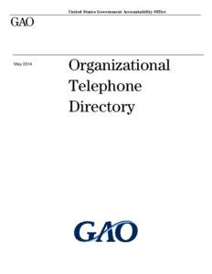 GAO Organizational Telephone Directory