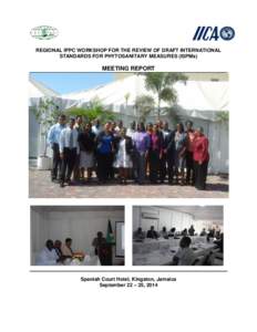 REGIONAL IPPC WORKSHOP FOR THE REVIEW OF DRAFT INTERNATIONAL STANDARDS FOR PHYTOSANITARY MEASURES (ISPMs) MEETING REPORT  Spanish Court Hotel, Kingston, Jamaica