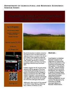 Agricultural economics / Food industry / Market concentration