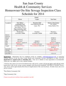 Homeowner Septic Inspection Class