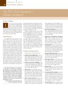 The PDF Gold Standard—Adobe Acrobat X