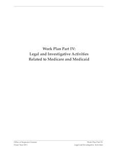 Legal and Investigative Activities