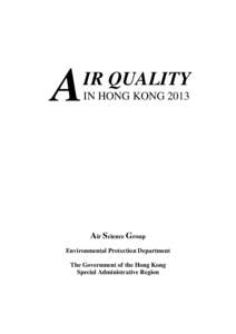 A  IR QUALITY IN HONG KONG[removed]Air Science Group