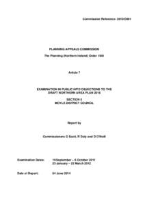 Objection / Ballyvoy / Urban sprawl / Moyle District Council / Conscientious objector / Zoning / Law / Armoy /  County Antrim / Knowledge / Environment