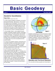 Basic Geodesy Issue 5 Early MayGeodetic Coordinates