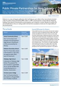 Public Private Partnerships for New Schools. Issue 1: Winter 2014