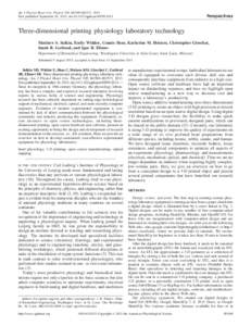 Am J Physiol Heart Circ Physiol 305: H1569–H1573, 2013. First published September 16, 2013; doi:ajpheartPerspectives  Three-dimensional printing physiology laboratory technology