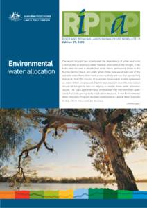 Aquifers / Groundwater / Liquid water / Water security / Murray-Darling Basin Authority / Environmental flow / Water resources / Murray–Darling basin / Wetland / Water / Aquatic ecology / Hydrology