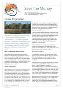 Fact sheet 14 Native Vegetation.indd