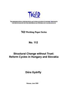 Structural reforms without trust: