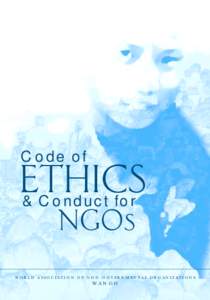 Code of  ETHICS & Conduct for  NGOs