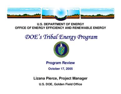 DOE's Tribal Energy Program