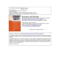 This article was downloaded by:[Lapavitsas, Costas] [Lapavitsas, Costas] On: 27 June 2007 Access Details: [subscription numberPublisher: Routledge Informa Ltd Registered in England and Wales Registered Number