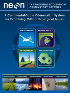 TH E NAT I O NAL E CO LOG I CAL O B SE RVATORY N E T WOR K A Continental-Scale Observation System for Examining Critical Ecological Issues