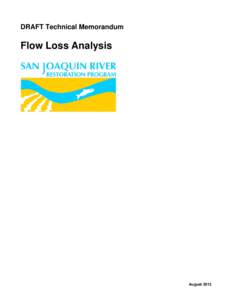 DRAFT Technical Memorandum  Flow Loss Analysis August 2013