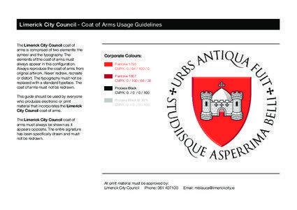 Limerick City Council - Coat of Arms Usage Guidelines  The Limerick City Council coat of