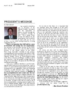 NWA NEWSLETTER No. 07 –01, 02 January[removed]PRESI