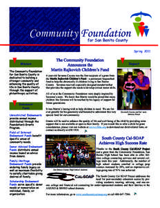 Community Foundation for San Benito County SpringMission