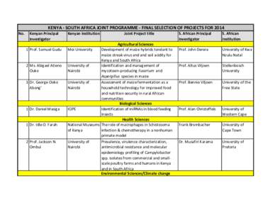 Association of Commonwealth Universities / Kenyatta University / Moi University / International Centre of Insect Physiology and Ecology / Nairobi / Kenya / Africa / Jomo Kenyatta