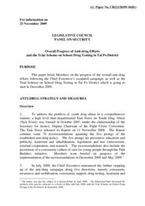 LC Paper No. CB[removed])  For information on 25 November[removed]LEGISLATIVE COUNCIL