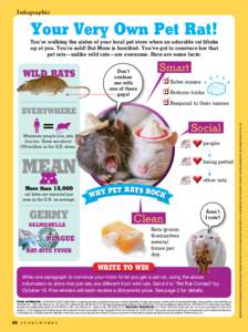 Infographic  Your Very Own Pet Rat! You’re walking the aisles of your local pet store when an adorable rat blinks up at you. You’re sold! But Mom is horrified. You’ve got to convince her that