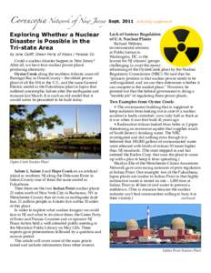 Cornucopia  Network of New Jersey Septweb-only supplement Exploring Whether a Nuclear Disaster is Possible in the