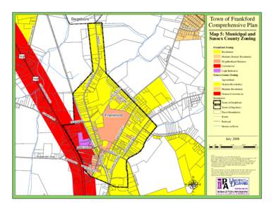 Map 5. Municipal and Sussex County Zoning