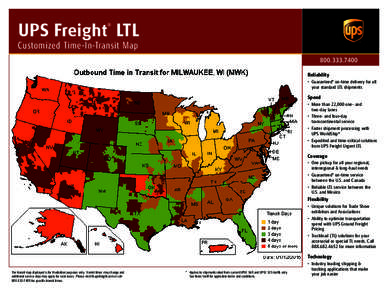 UPS Freight LTL ® Customized Time-In-Transit Map[removed]