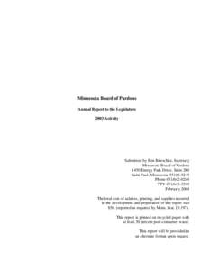 Minnesota Board of Pardons