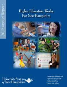 2012 Annual Report  Higher Education Works For New Hampshire  University of New Hampshire