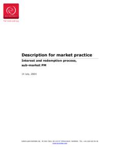 Description for market practice