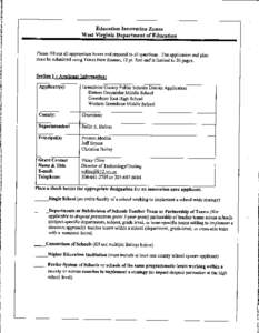 Communities In Schools / Greenbrier County /  West Virginia / Education in the United States / Dropout Prevention Act / Greenbrier West High School / West Virginia / Greenbrier County Schools / Greenbrier East High School