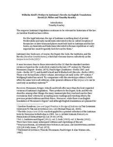 Law / Late Antiquity / Ancient Rome / Novellae Constitutiones / Procopius / Jacques Cujas / Digest / Alexander Numenius / Novel / Roman law / Byzantine law / Justinian I