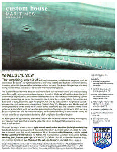 custom house MARITIMES WINTER 2012 Detail of New London’s Wyland Whale Wall.
